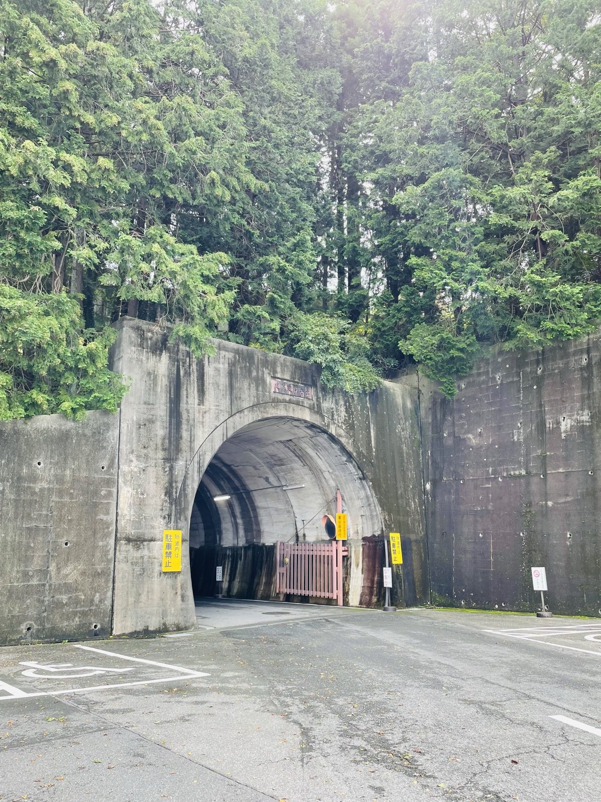弘恵会土屋駐車場から成田山へ向かうトンネルの入口